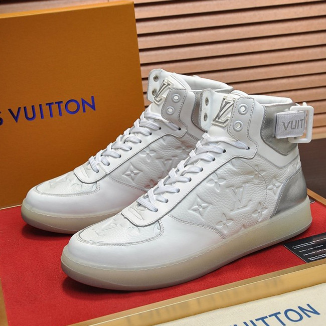 Louis Vuitton Men Shoes Sneakers Casual Luxury Brand RIVOLI SNEAKER BOOT with Original Box Whatapp