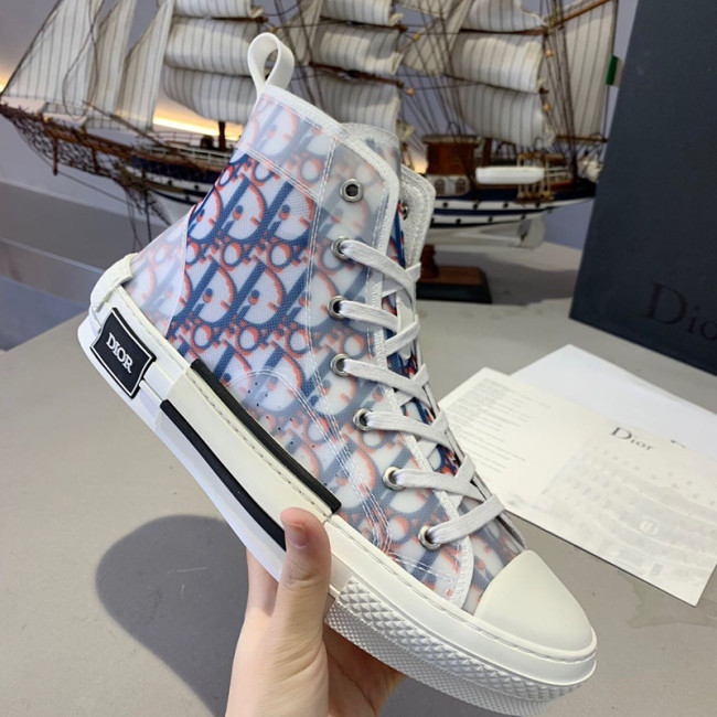 Dior Womens Mens Shoes Sneakers Luxury Brand Unisex Design B23 High-Top Sneaker with Box Whatapp