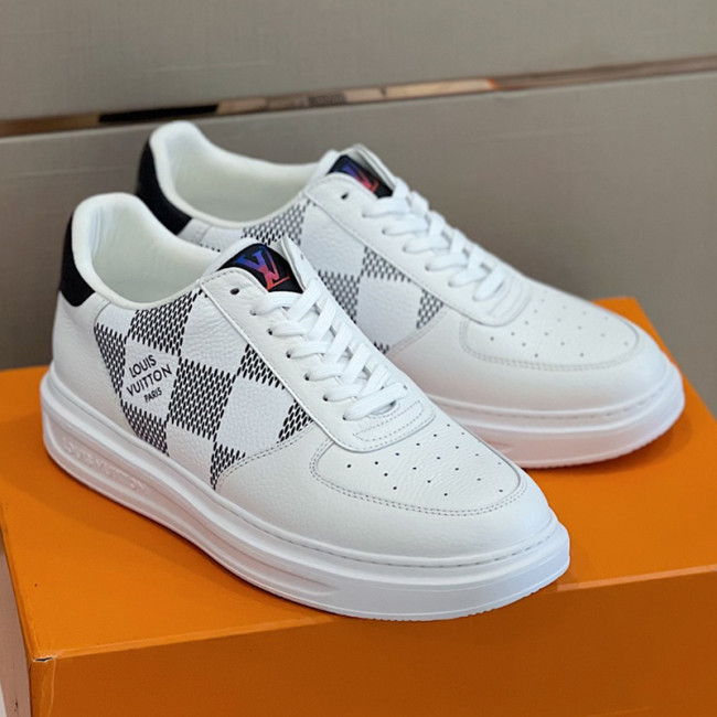 Louis Vuitton Men Shoes Fashion Sneakers RIVOLI Beverly Hills SNEAKER Luxury Brand Casual Shoes with Original Box Whatapp