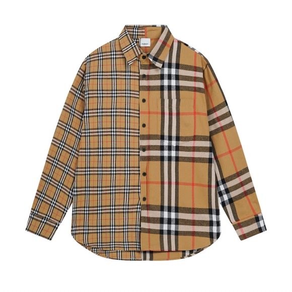 Burberry Women Mens Long Sleeve Shirts Luxury Brand Mens Shirt Top Quality Whatapp