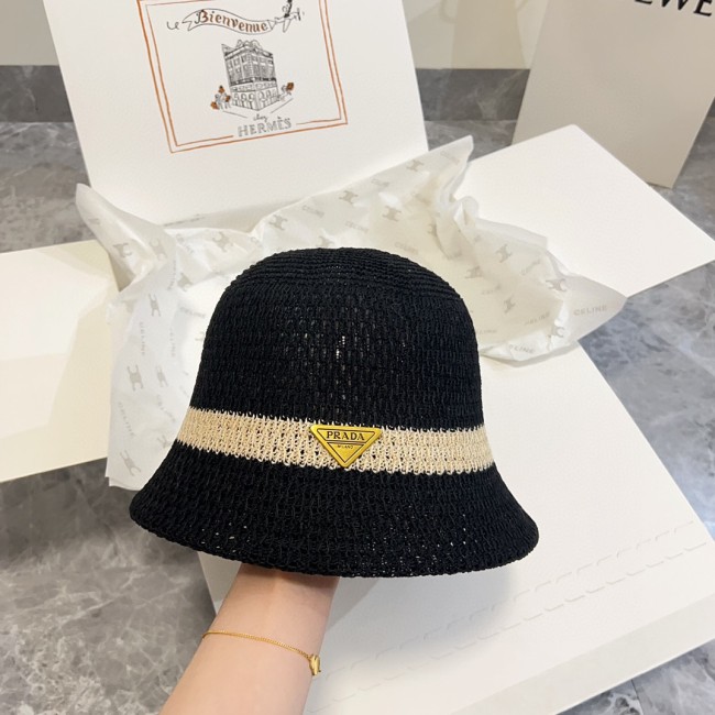 Prada Womens Hats Luxury Brand Design Prada Bucket Hat with Original Box