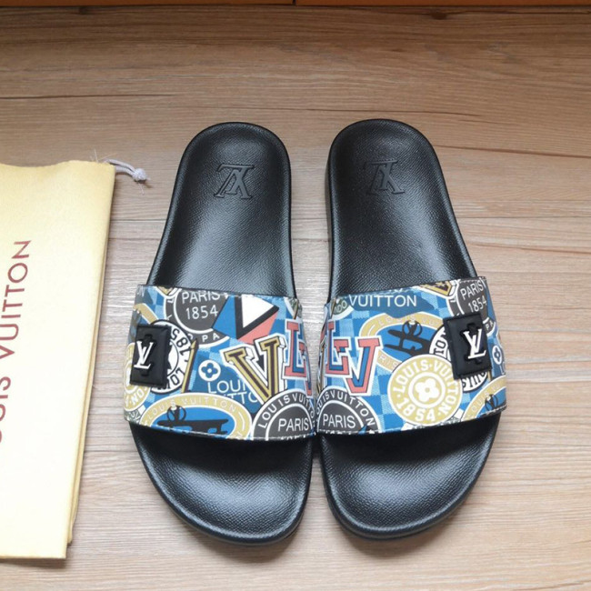 Louis Vuitton Womens Mens Shoes Slippers Sandals Flip Flop Luxury Brand WATERFRONT MULE with Original Box Whatapp