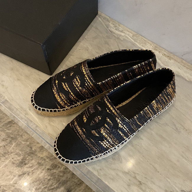 Chanel Women Shoes Fashion Espadrille Luxury Brand Casual Shoes for Women ESPADRILLE with Original Box Espadrilles Whatapp