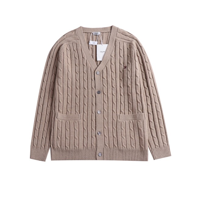 Celine Cardigan Men Womens Knit Cardigan Luxury Brand Womens Knitwear Top Quality Whatapp