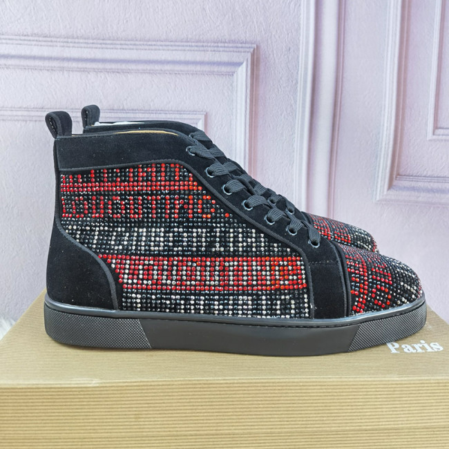 Christian Louboutin Mens Shoes Sneakers Luxury Brand Red Bottom Design Sports Footwears Whatapp