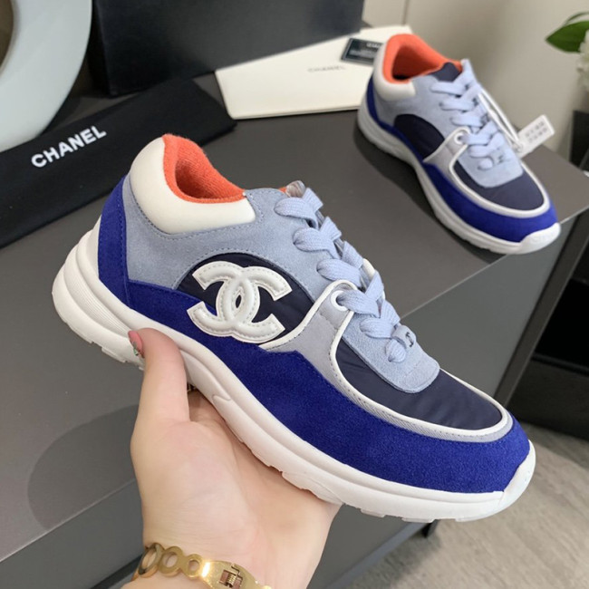 Chanel Women Shoes Sneakers Lace-Up Design Luminous Luxury Brand Sports Shoes with Original Box Whatapp