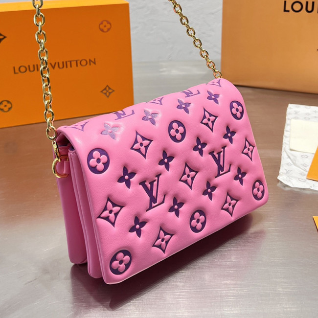 Louis Vuitton Womens Bags Messenger Shoulder Bags Luxury Brand POCHETTE COUSSIN with Original Box M80742 Whatapp