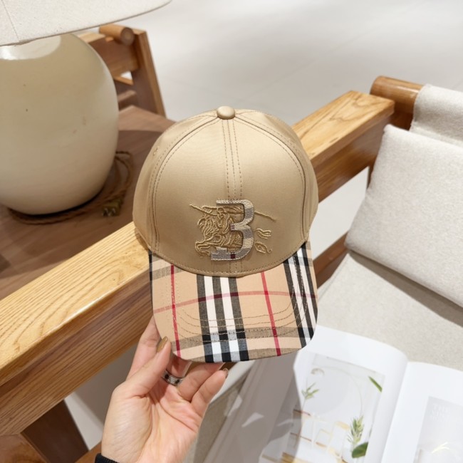 Burberry Womens Mens Cap Baseball Hat Luxury Brand with Original Box