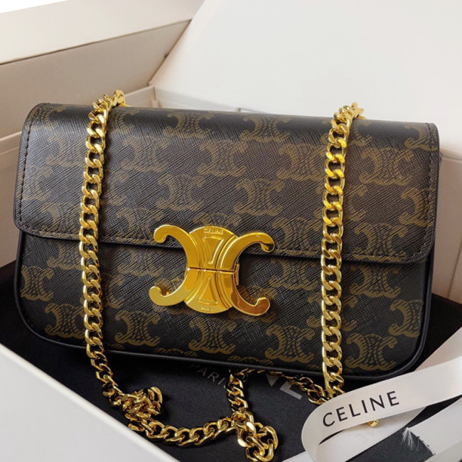 Celine Womens Bags Crossbody Design Luxury Brand CROSSBODY OVAL PURSE CUIR TRIOMPHE IN SMOOTH CALFSKIN with Original Box Whatapp