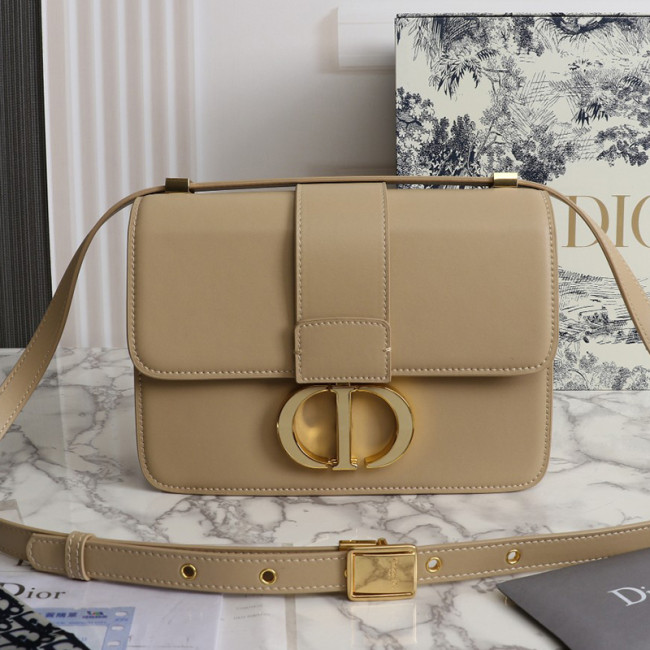 Dior Womens Bags Crossbody Bags Luxury Brand 30 MONTAIGNE BAG Warm Taupe Box Calfskin M9203UMOS_M747 with Original Box Whatapp