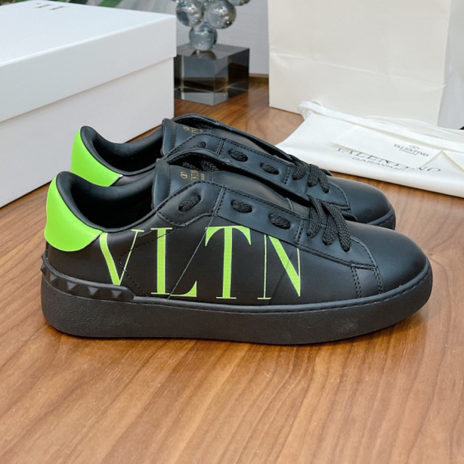 Valentino Men Shoes Fashion Design Luxury Brand OPEN SNEAKER WITH VLTN PRINT with Original Box WY2S0830XZUKR5 Whatapp