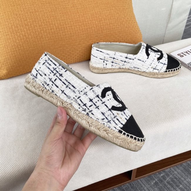 Chanel Women Shoes Fashion Espadrille Luxury Brand Casual Shoes for Women ESPADRILLE with Original Box Espadrilles Whatapp