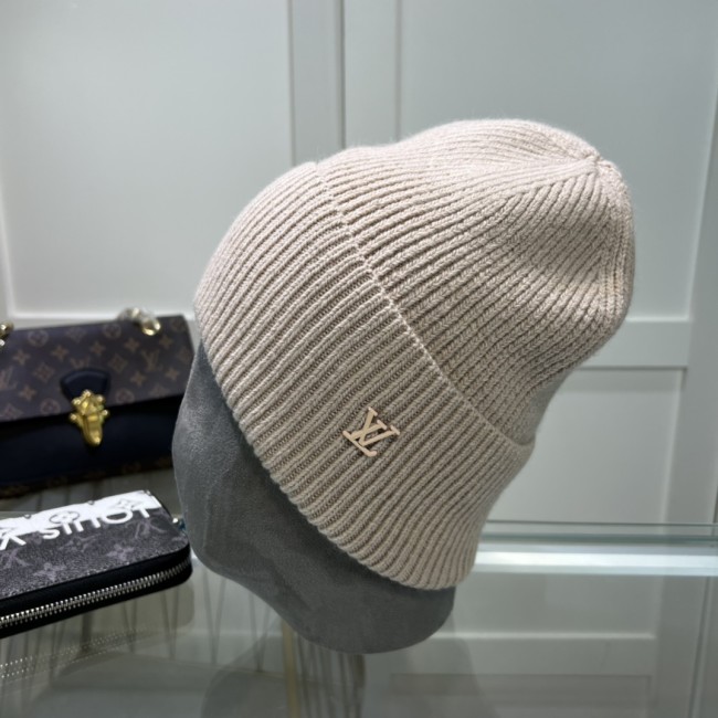 Louis Vuitton Womens Mens Cap Knit Hat Luxury Brand with Original Box