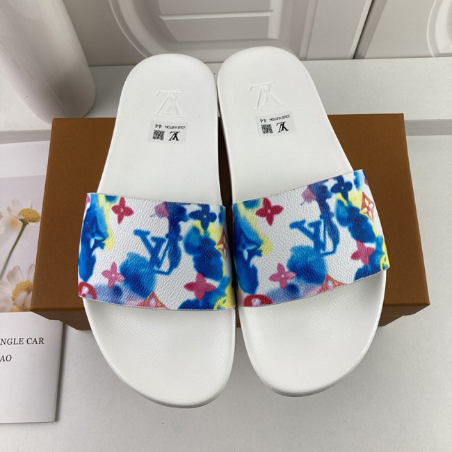 Louis Vuitton Men Shoes Slippers Sandals Flip Flop Luxury Brand WATERFRONT MULE with Original Box Whatapp