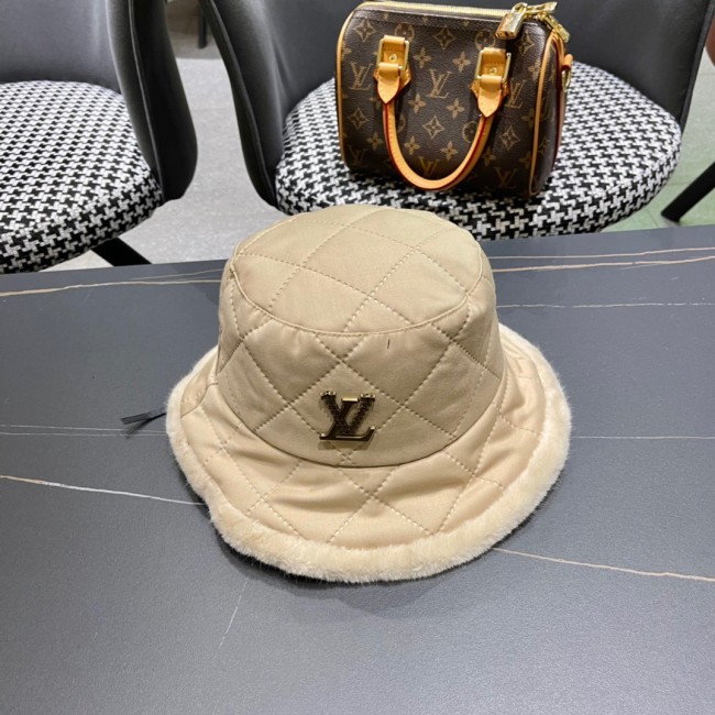 Louis Vuitton Womens Cap Bucket Hat Luxury Brand with Original Box