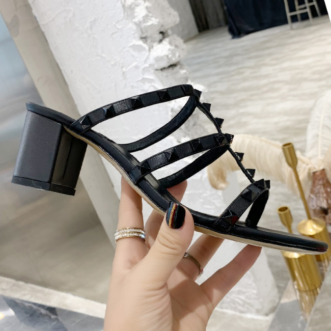 Valentino Women Shoes Mule Flip Flop Sandals ROMAN STUD SLIDE SANDAL IN QUILTED NAPPA with Original Box Luxury Brand Whatapp