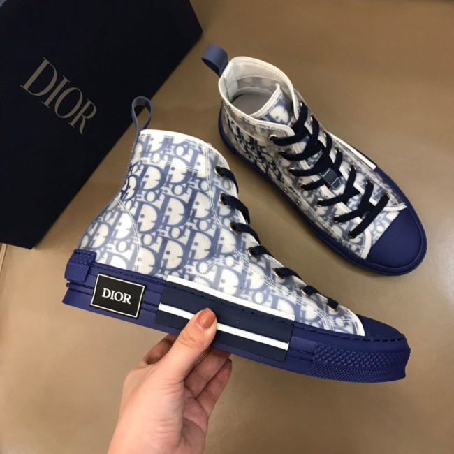 Dior Womens Mens Shoes Sneakers Luxury Brand Unisex Design B23 High-Top Sneaker with Box Whatapp