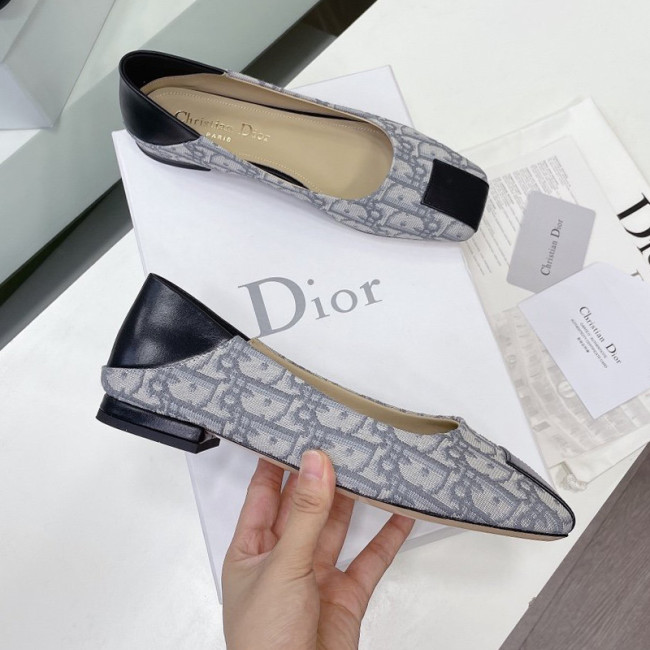 Dior Womens Shoes Sandals Fashion Pumps Luxury Brand D-Doll Flat PUMP with Original Box Whatapp