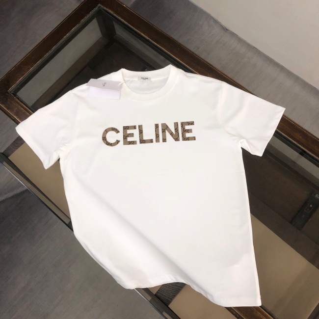 Celine Luxury Brand Women Mens Short Sleeve T-Shirt Whatapp