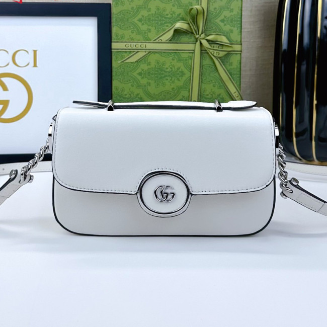 Gucci Womens Bags Shoulder Messenger Bag Luxury Brand Petite GG mini shoulder bag in Leather with Original Box Whatapp