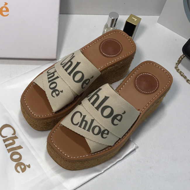 Chloe Womens Shoes Mule Slides Sandals Slippers Luxury Brand with Original Box Summer Design Whatapp