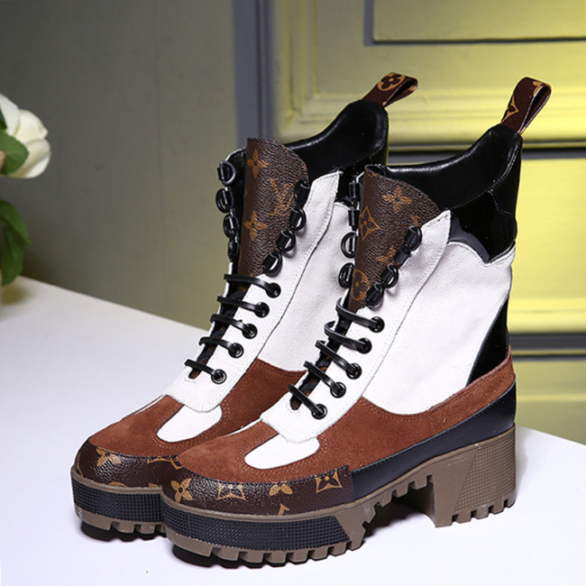 Louis Vuitton Women Shoes Boots Luxury Brand Fashion Ankle Boots LAUREATE PLATFORM DESERT BOOT Whatapp