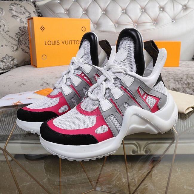 Louis Vuitton Women Shoes Sneakers Luxury Brand Design Fashion LV ARCHLIGHT SNEAKER with Original Box Whatapp