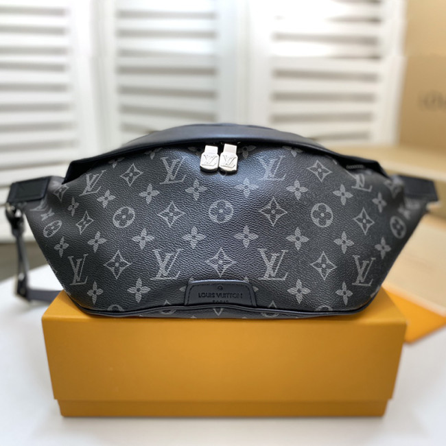 Louis Vuitton Mens Shoulder Bags Luxury Brand Fashion Type DISCOVERY BUMBAG M44336 with Original Box Monogram Eclipse coated canvas Whatapp