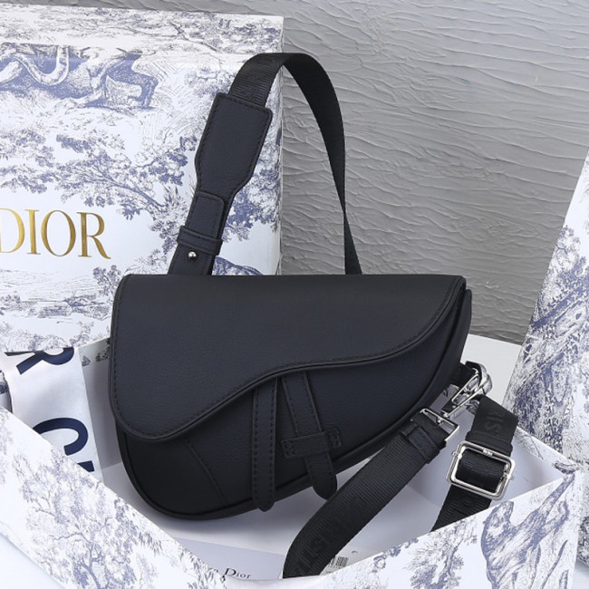 Dior Womens Bag Saddle Bag Luxury Brand Fashion Mini Saddle Bag Black Grained Calfskin 1ADPO191YMJ_H00N Whatapp