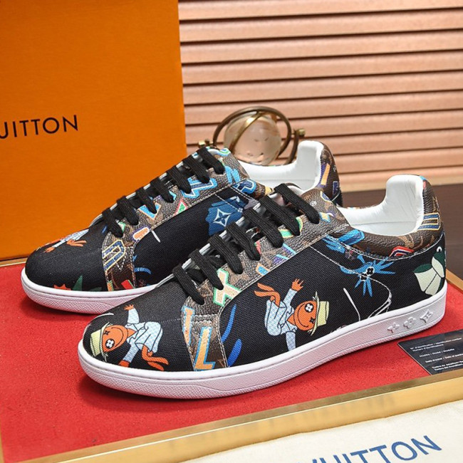 Louis Vuitton Men Shoes Fashion Sneakers LUXEMBOURG SNEAKER Monogram Luxury Brand with Original Box Whatapp