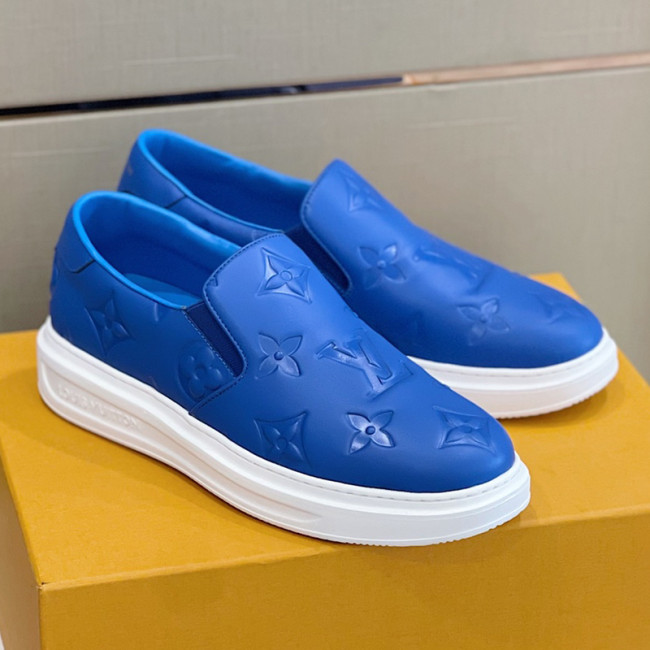 Louis Vuitton Men Shoes Fashion Sneakers RIVOLI Beverly Hills MOCASSIN Luxury Brand Casual Shoes with Original Box Whatapp