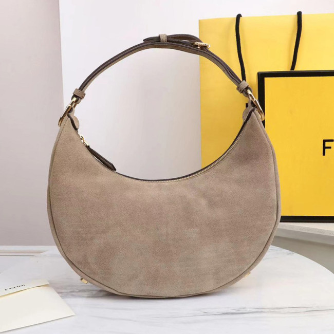 Fendi Womens Bags Shoulder Handbags Luxury Brand Fendigraphy Small Khaki leather bag 8BR798A5DYF1HEJ Whatapp