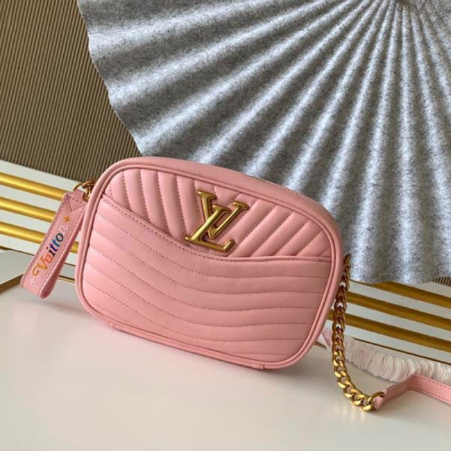 Louis Vuitton Womens Bags Luxury Brand Fashion LOUIS VUITTON NEW WAVE CAMERA BAG Smoothie Pink M53683 Whatapp