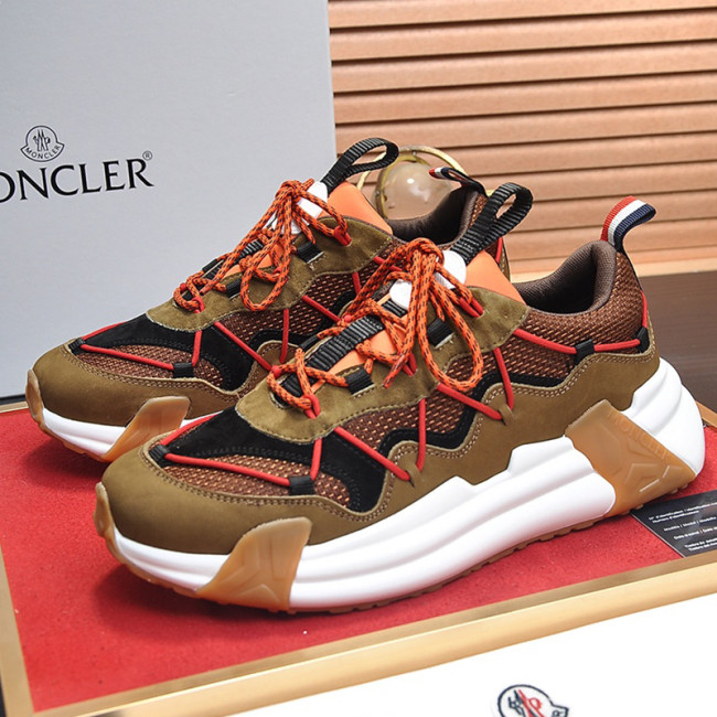 Moncler Men Shoes Sneakers Fashion Designers Luxury Brand Sports Shoes for Men Breathable with Original box Whatapp