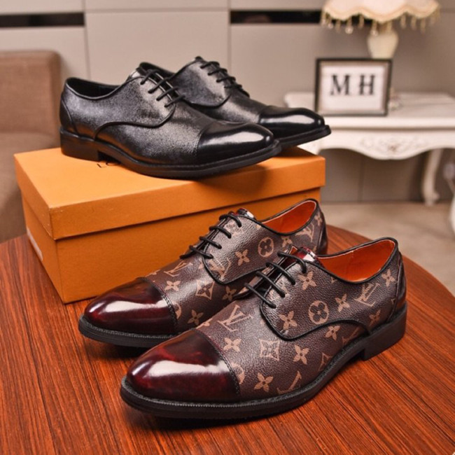 Louis Vuitton Men Shoes Business Luxury Brand LV Dress Shoes with Original Box Whatapp