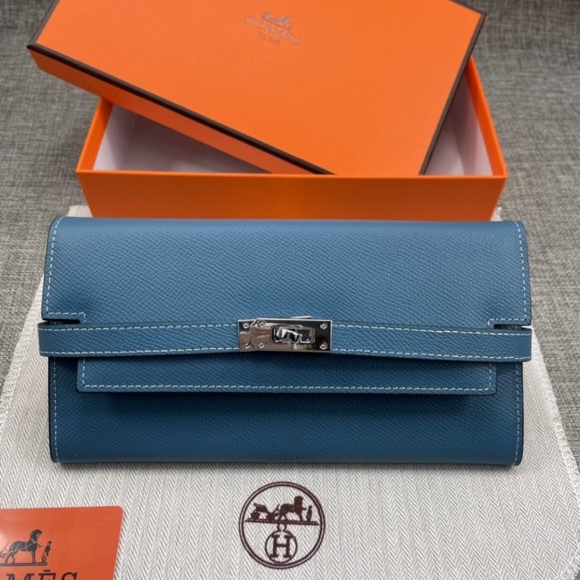 Hermes Womens Mens Wallets Purse Kelly Bag Clutch Leather Design Coin Bag with Original Box Whatapp