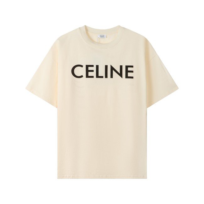 Celine Luxury Brand Women Mens Short Sleeve T-Shirt Whatapp