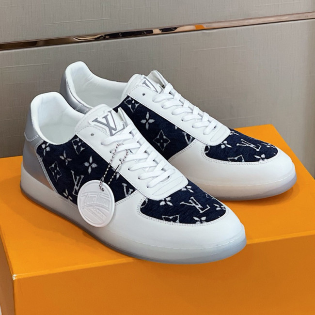 Louis Vuitton Men Shoes Fashion Sneakers RIVOLI Beverly Hills SNEAKER Luxury Brand Casual Shoes with Original Box Whatapp