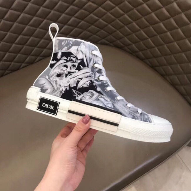 Dior Womens Mens Shoes Sneakers Luxury Brand Unisex Design B23 High-Top Sneaker with Box Whatapp