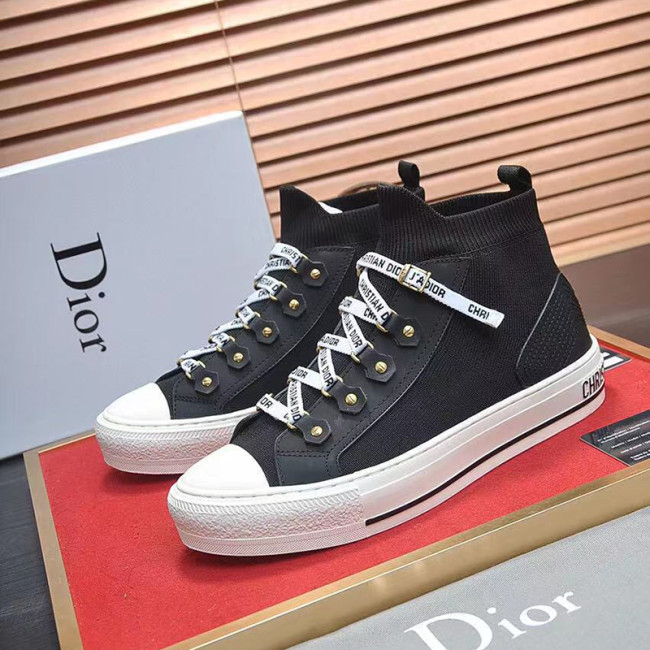 Dior Womens Shoes Sneakers Luxury WALK'N'DIOR SNEAKER Black Technical Mesh KCK231TLC_S900 Whatapp