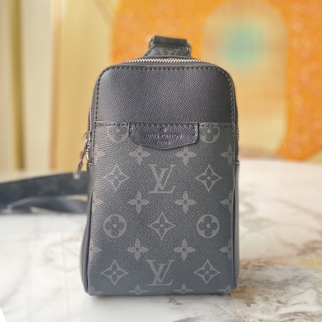 Louis Vuitton Mens Bag Shoulder Bag OUTDOOR SLINGBAG M30741 Taigarama Noir black Coated canvas and cowhide leather with Original Box Whatapp