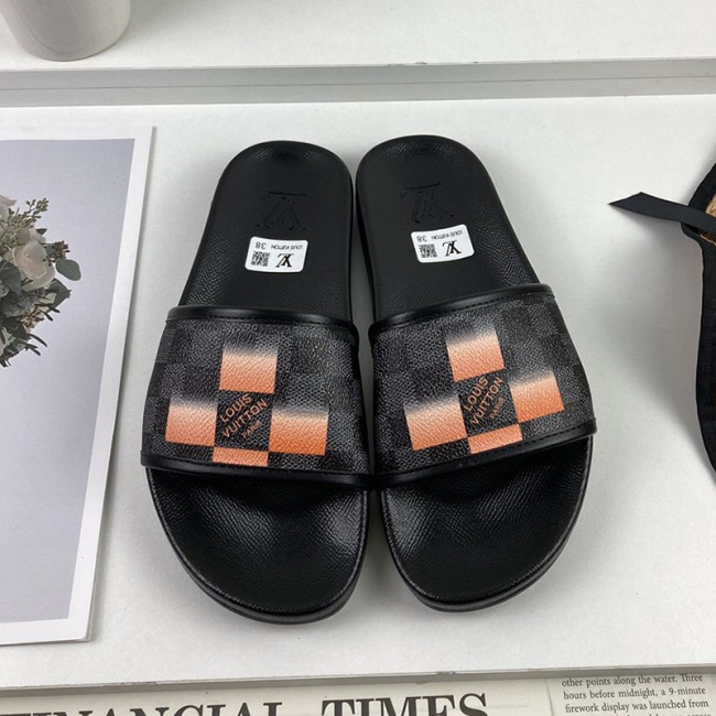 Louis Vuitton Men Shoes Slippers Sandals Flip Flop Luxury Brand WATERFRONT MULE with Original Box Whatapp