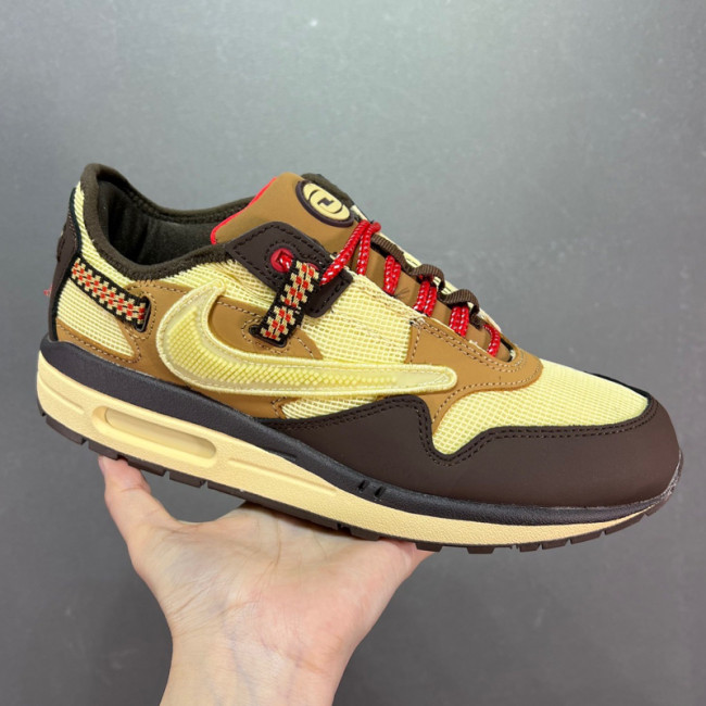 Travis Scott x Nike Air Max 1 Cactus Jack Sneakers Men Womens Shoes Sneakers with Original Box 568JXD0810 Whatapp