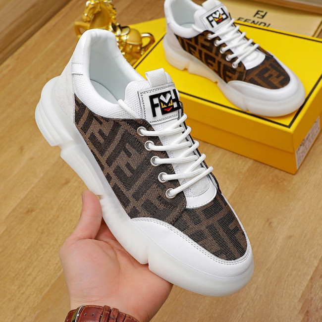 Fendi Mens Shoes Fashion Sneakers Luxury Brand Casual Shoes for Men with Original Box Whatapp