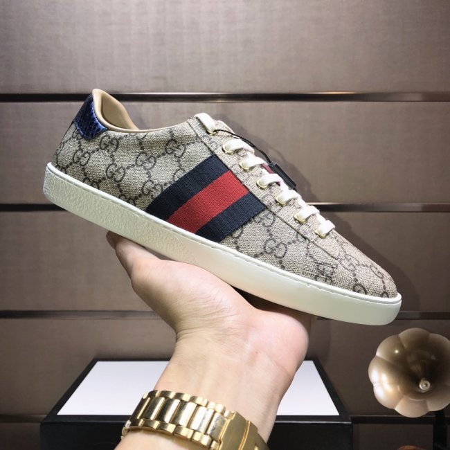 Gucci Womens Shoes Fashion Sneakers Lace-Up Luxury Brand Women's Ace Embroidered Sneaker with Original Box Whatapp