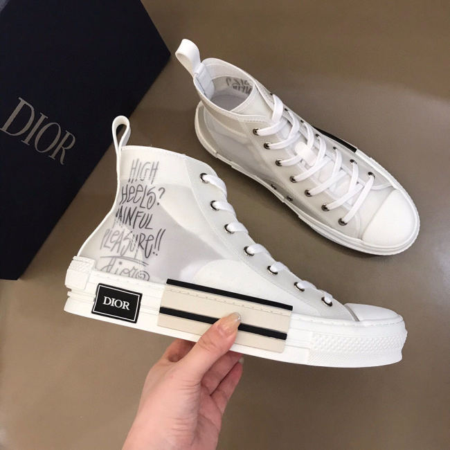 Dior Womens Mens Shoes Sneakers Luxury Brand Unisex Design B23 High-Top Sneaker with Box Whatapp