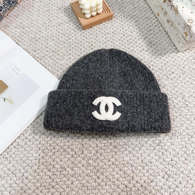 Chanel Womens Hats Luxury Brand Knit Hat with Original Box