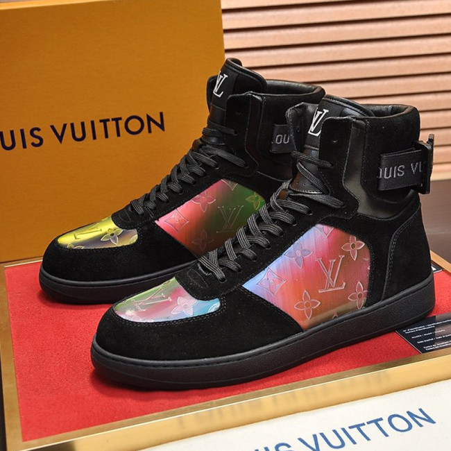 Louis Vuitton Men Shoes Sneakers Casual Luxury Brand RIVOLI SNEAKER BOOT with Original Box Whatapp