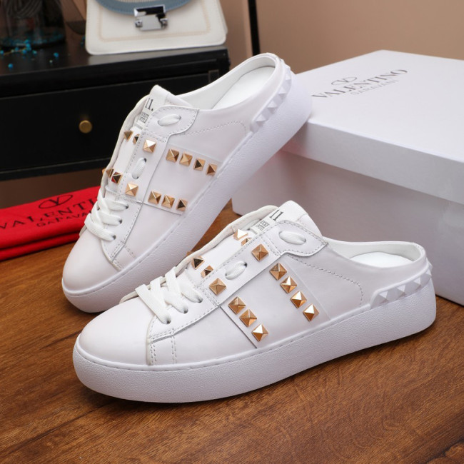 Valentino Womens Shoes Fashion Design Luxury Brand OPEN SNEAKER WITH VLTN PRINT with Original Box WY0S0830BLUA01 Whatapp