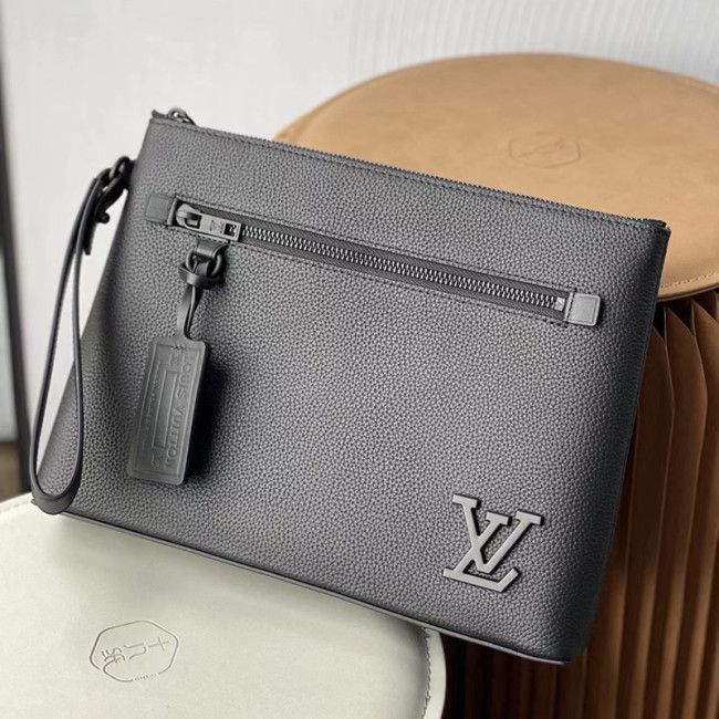 Louis Vuitton Womens Mens Bags Clutch Luxury Brand IPAD POUCH M69837 Black grained calf leather with Original Box Whatapp